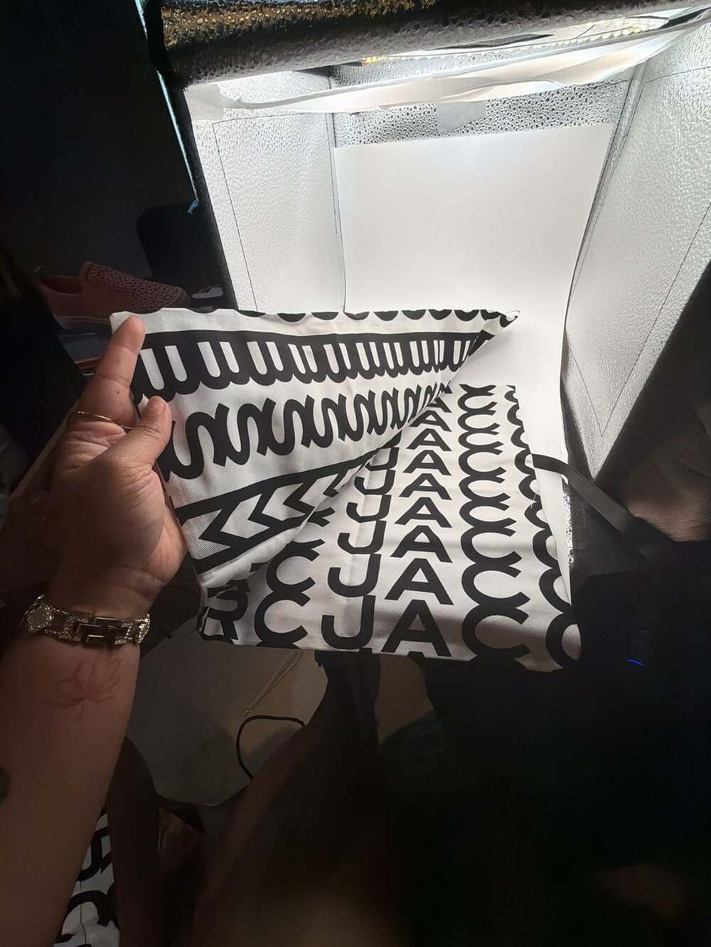 Marc Jacobs Monogram Pattern Drawstring Dust Bag - Picture 3 of 3